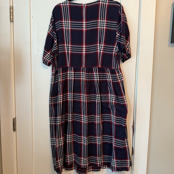 Plaid Midi Dress - Picture 2 of 5